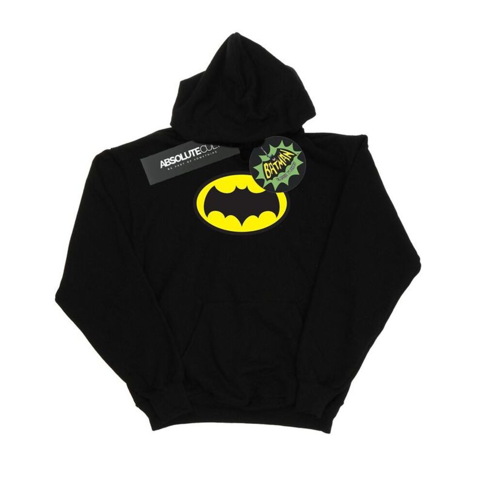 DC Comics Mens Batman TV Series Logo Hoodie / Black